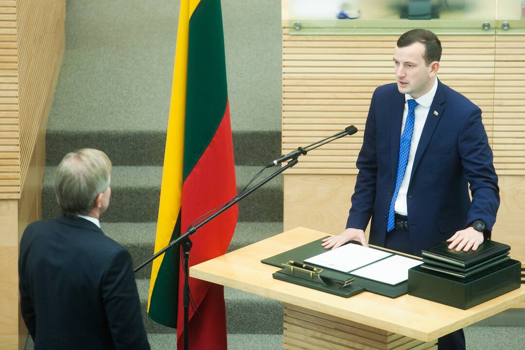 V. Sinkevičiaus priesaika Seime