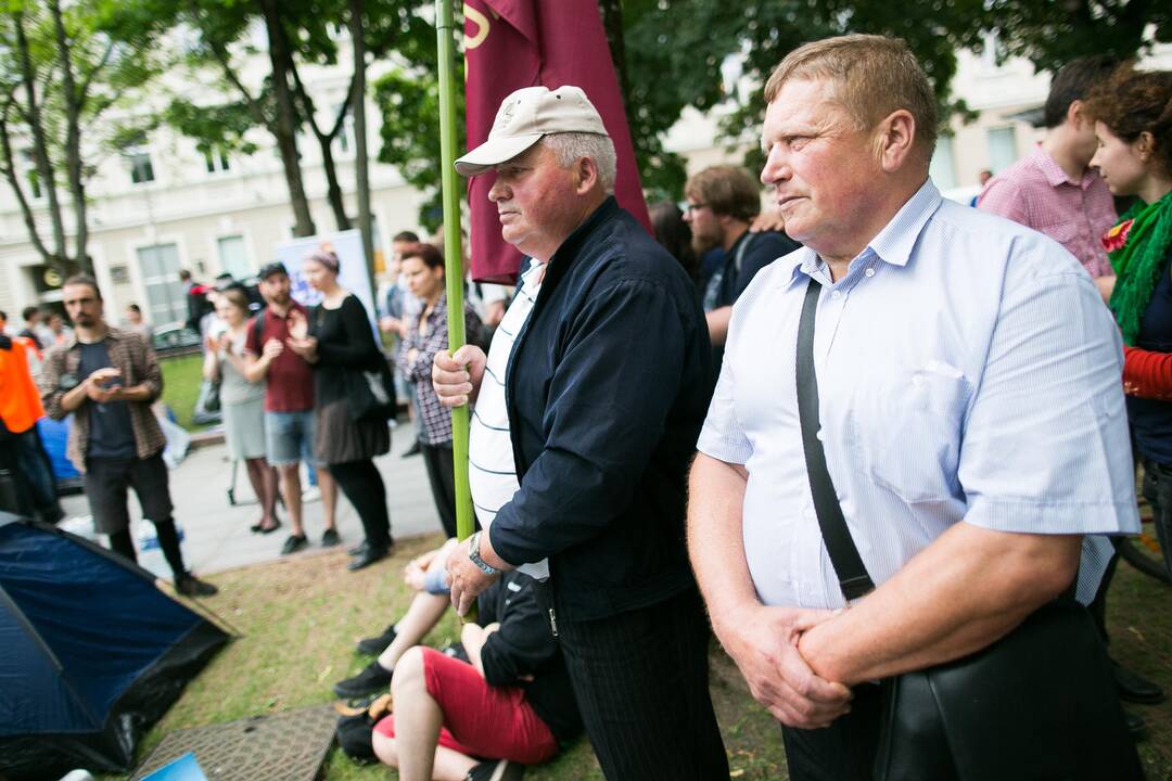 Tęsiasi protestas prieš naująjį Darbo kodeksą