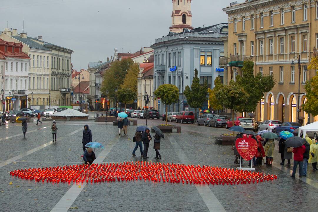 Akcija organų donorams Vilniuje