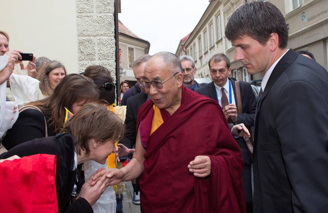 Tibeto dvasinis vadovas Dalai Lama – trečiąkart Lietuvoje