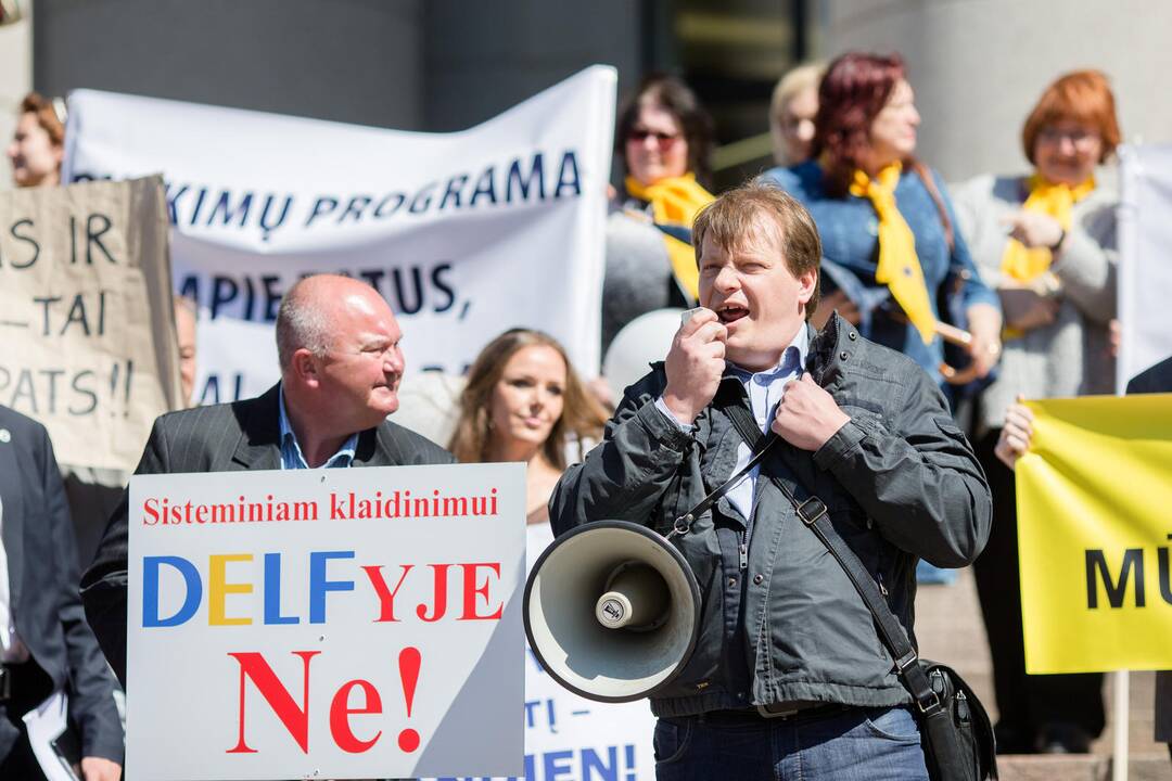 Mitingas dėl universitetų reformos