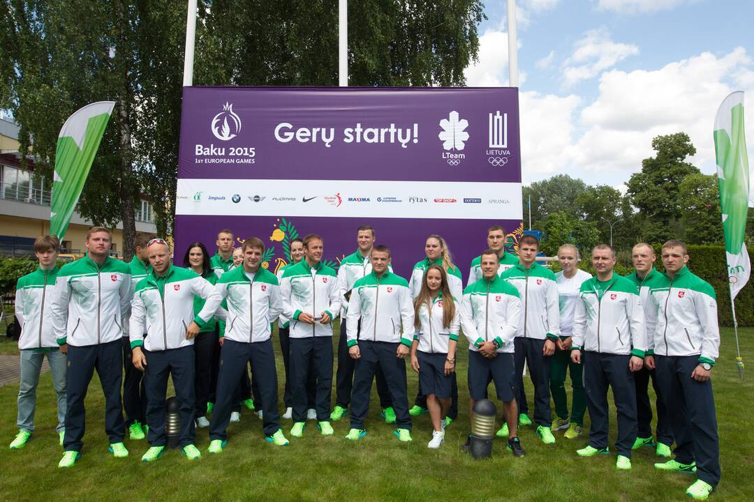 Lietuvos sportininkai išlydėti į pirmąsias Europos žaidynes