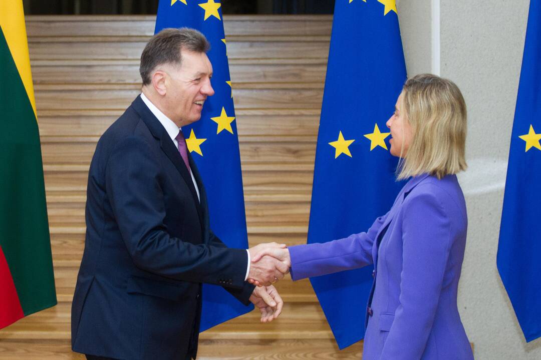 Premjeras susitiko su F. Mogherini