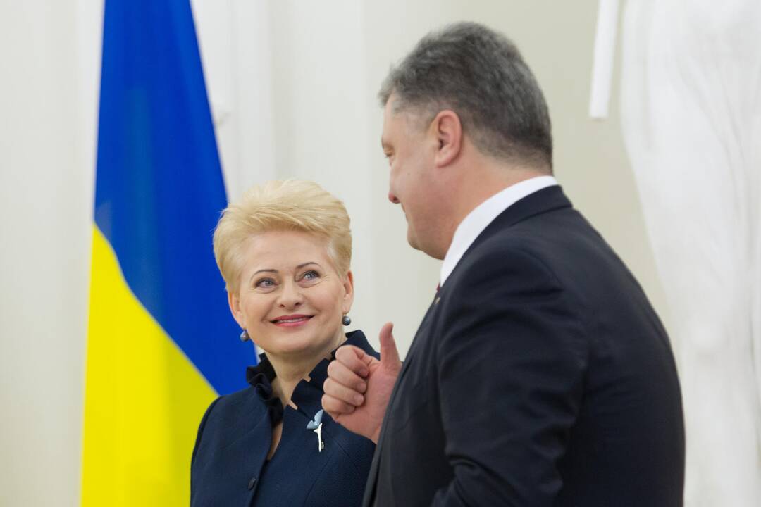 D. Grybauskaitė priėmė Ukrainos prezidentą