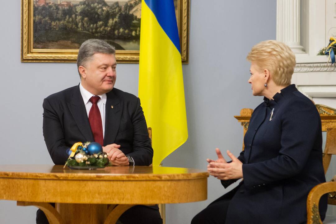 D. Grybauskaitė priėmė Ukrainos prezidentą