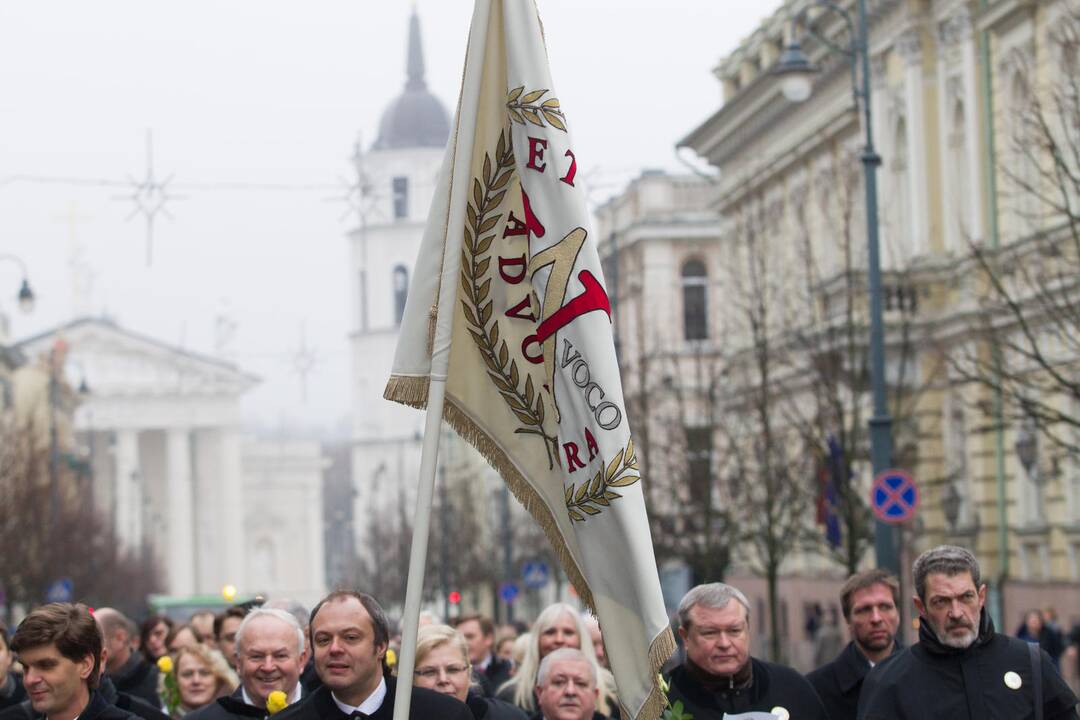 Advokatų eitynės Gedimino prospekte