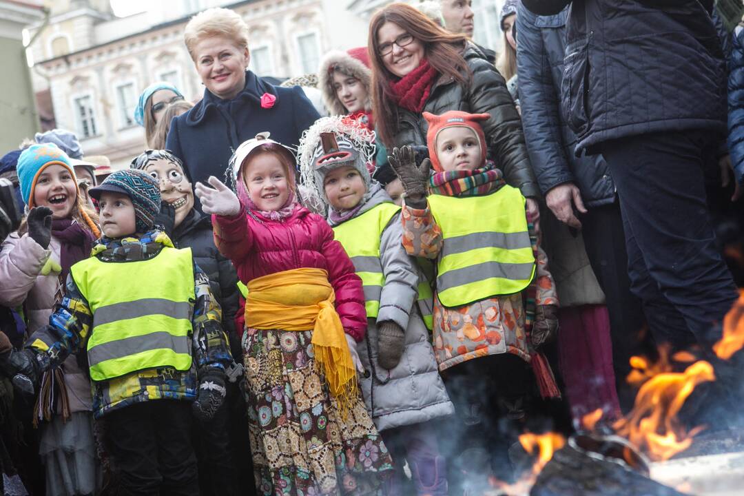 Užgavėnių šventė S. Daukanto aikštėje