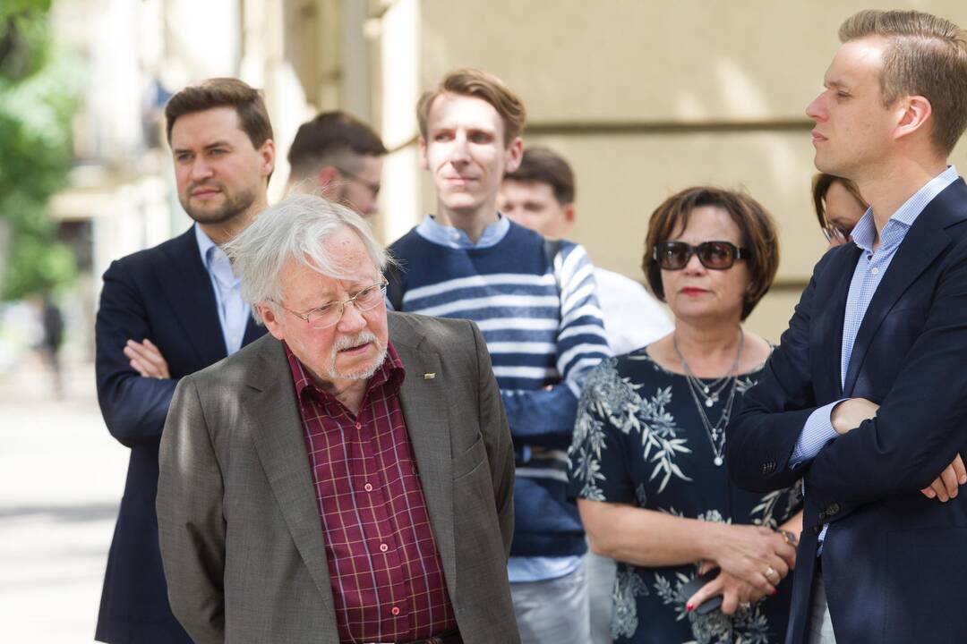 Konservatorių protesto akcija prieš Astravo AE