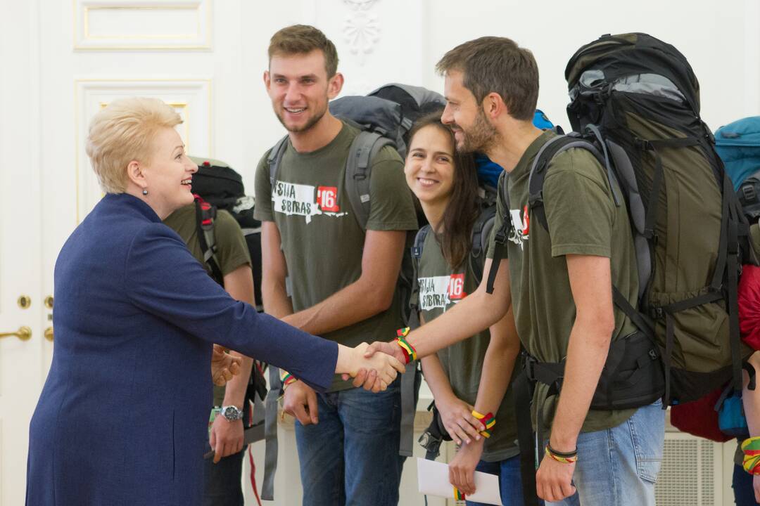 Prezidentė sutiko „Misijos Sibiras“ dalyvius