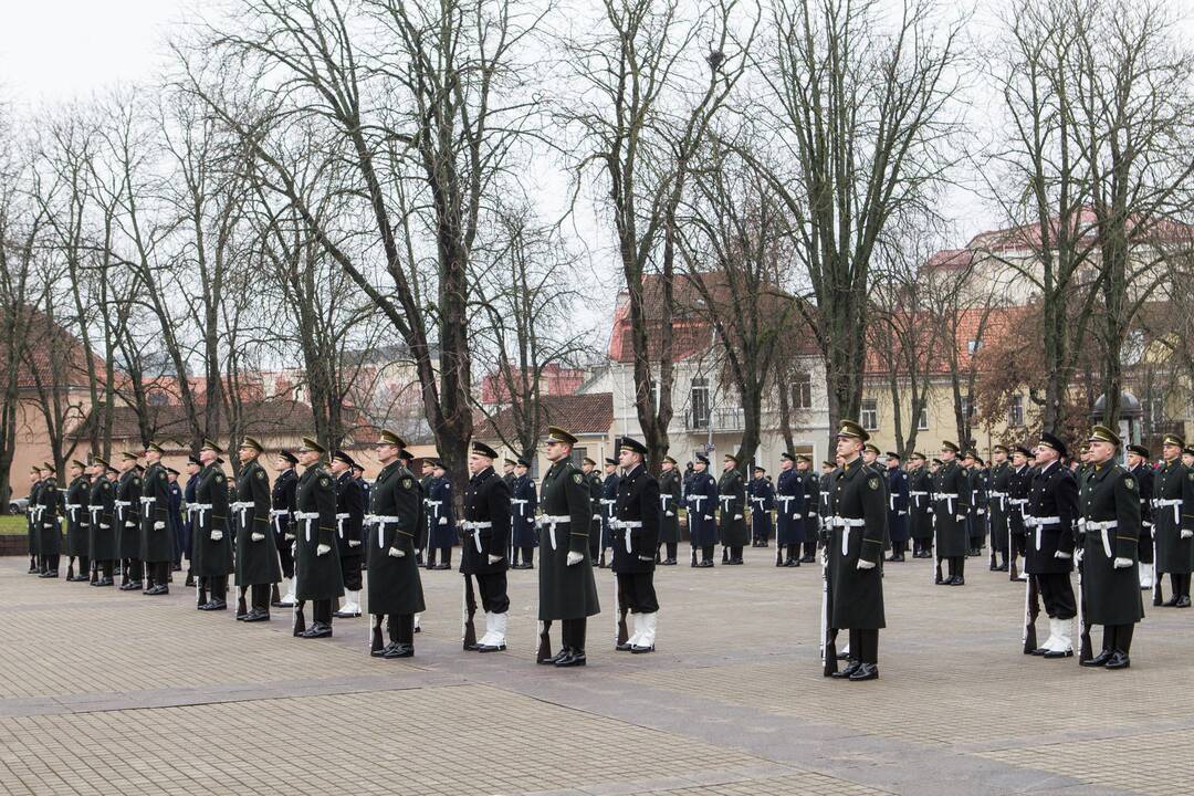 Garbės sargybos kuopos įkūrimo metinių minėjimas