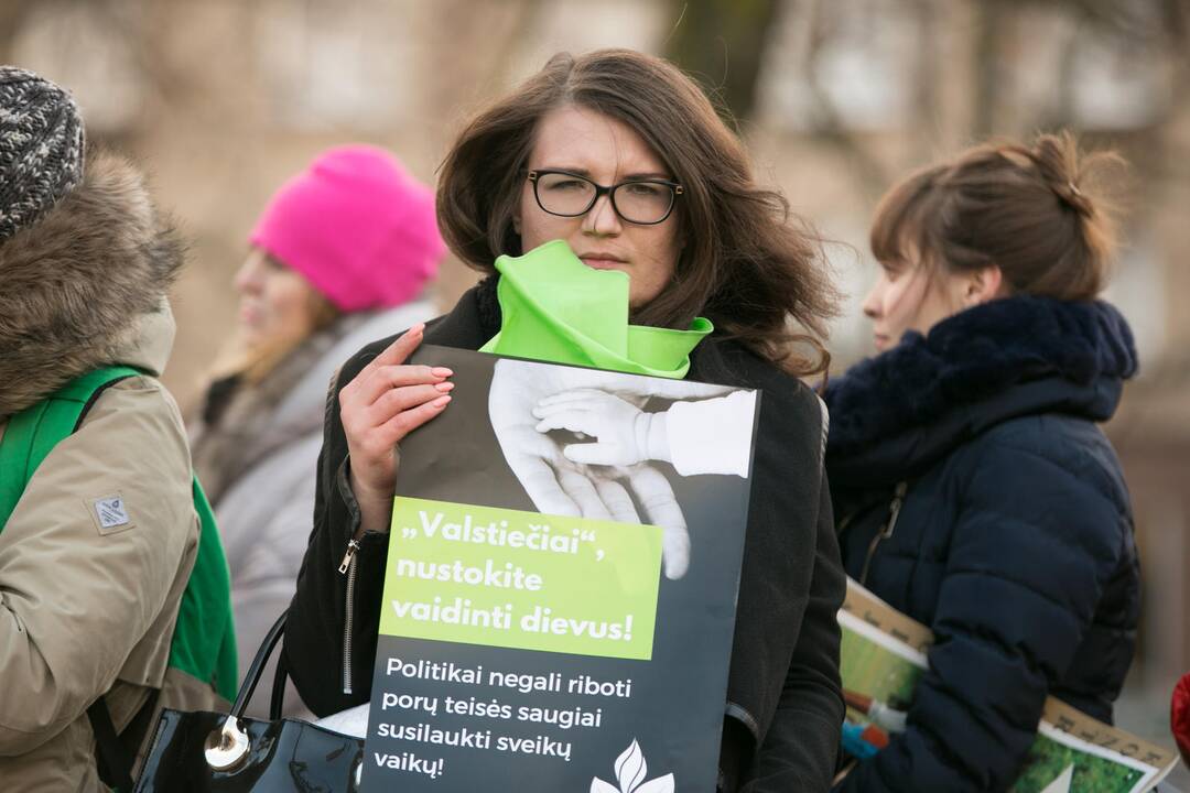 Protestas prieš pagalbinio apvaisinimo įstatymo pataisas