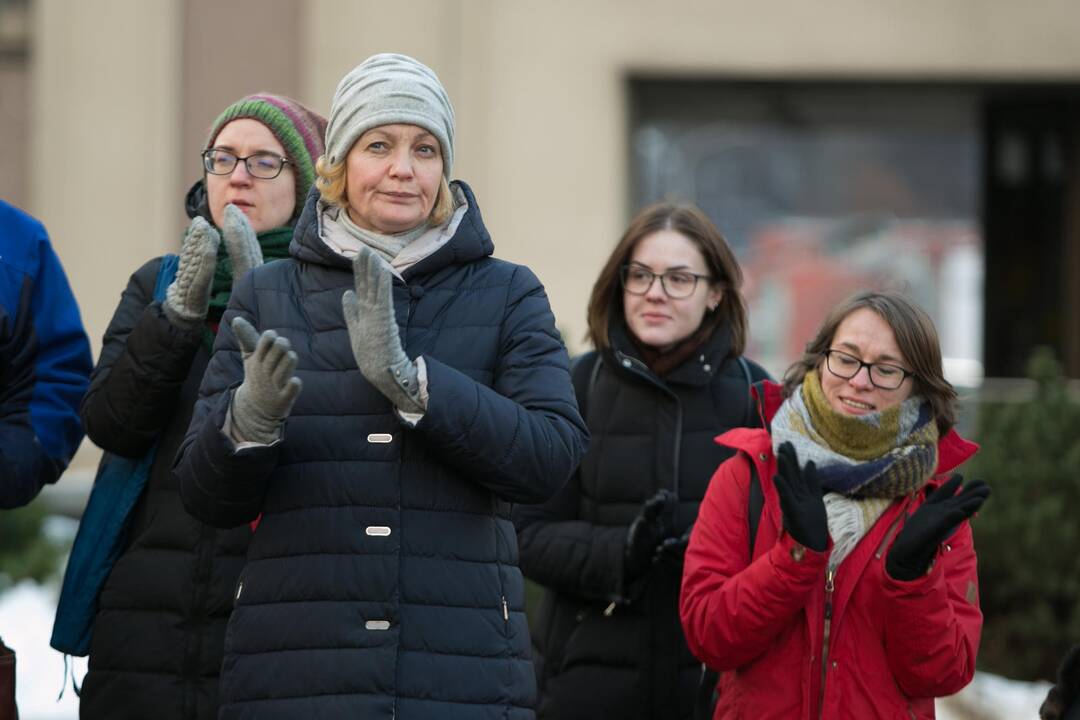 Protestas prieš pagalbinio apvaisinimo įstatymo pataisas