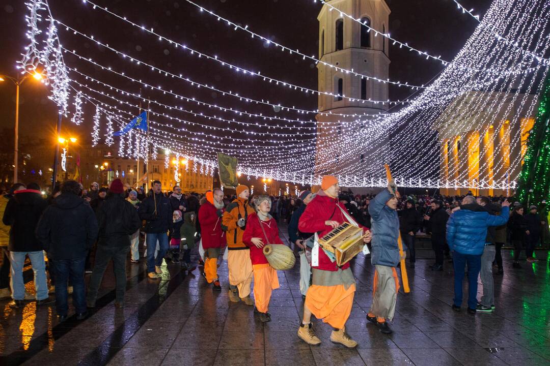 Vilnius pasitiko 2017-uosius