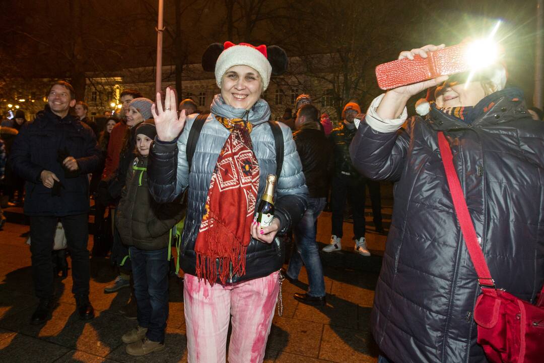 Vilnius pasitiko 2017-uosius