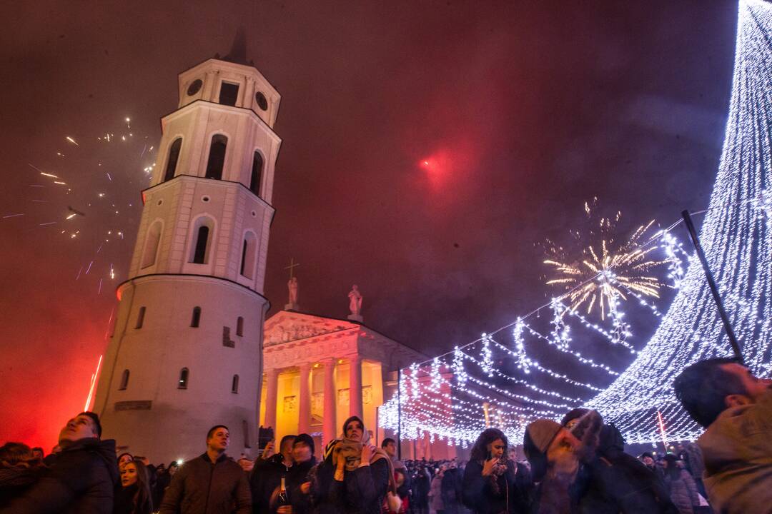 Vilnius pasitiko 2017-uosius