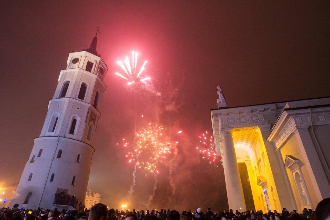 Vilnius pasitiko 2017-uosius