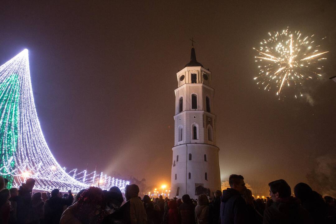 Vilnius pasitiko 2017-uosius