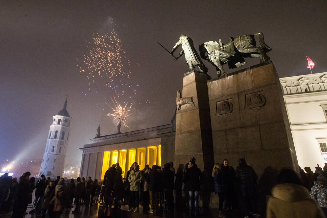 Vilnius pasitiko 2017-uosius