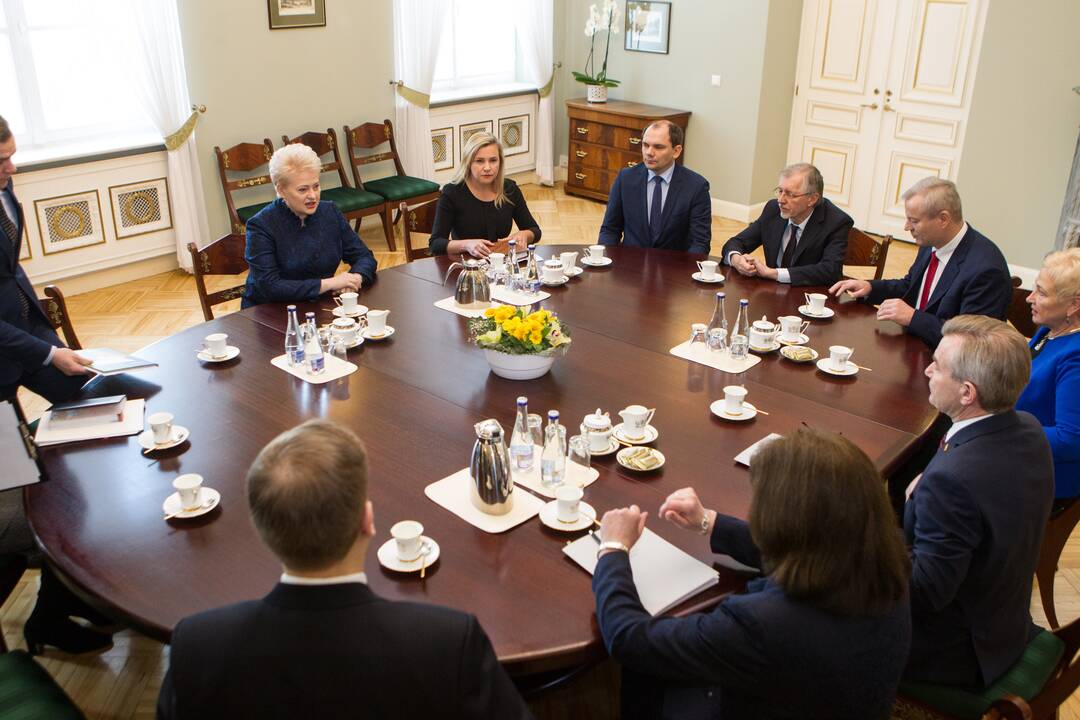 Prezidentė susitiko su Seimo valdyba