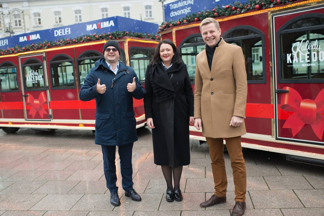 Kalėdinis traukinukas – jau Vilniaus gatvėse