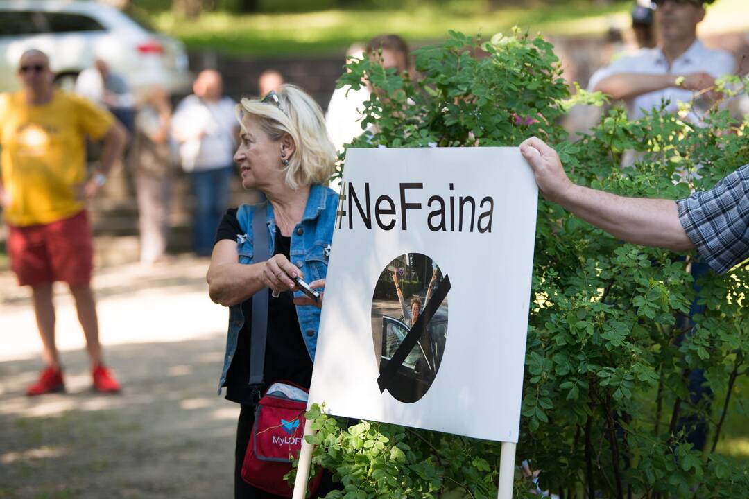 Žydai surengė protesto akciją