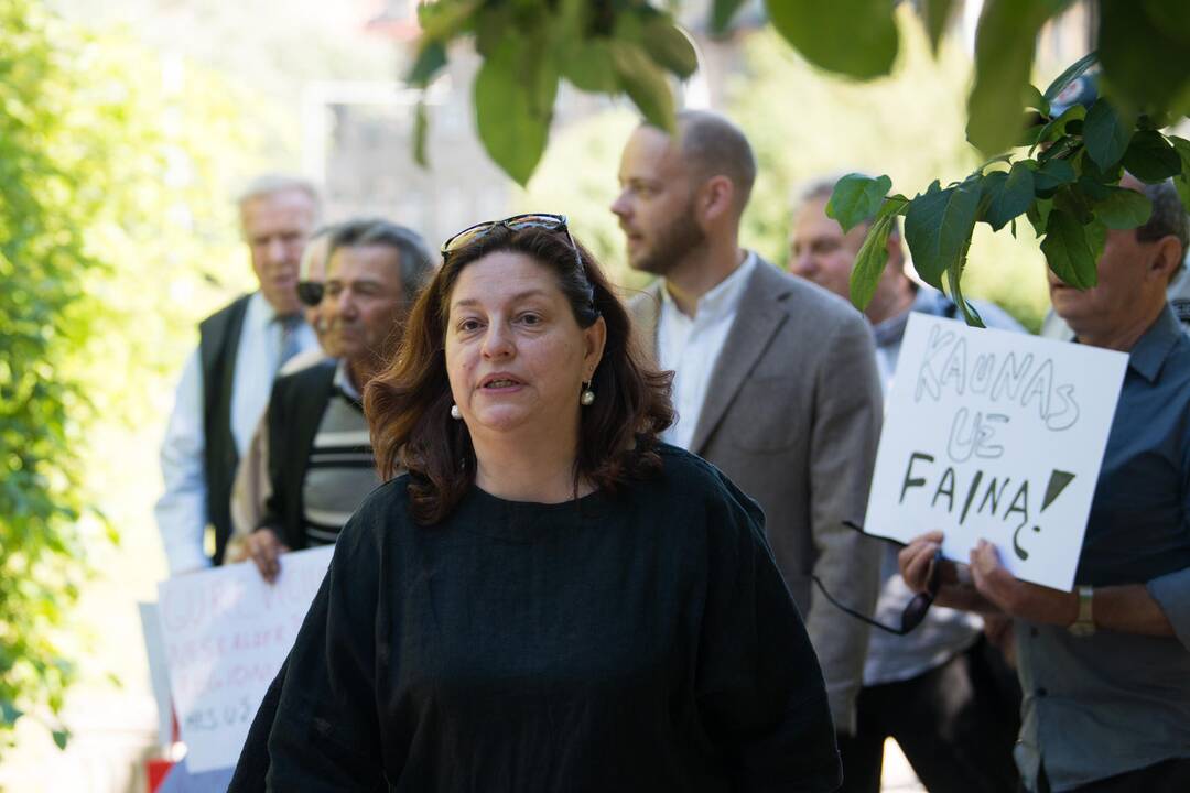 Žydai surengė protesto akciją