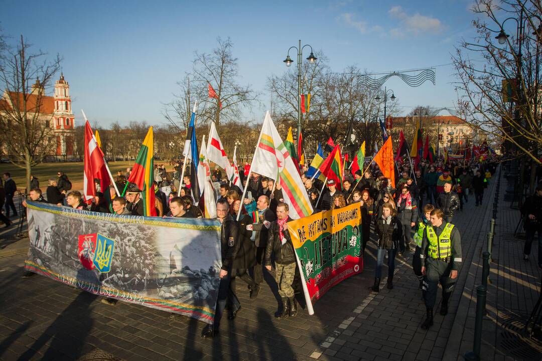 Patriotinės eitynės „Tėvynei“ sostinės Gedimino prospektu