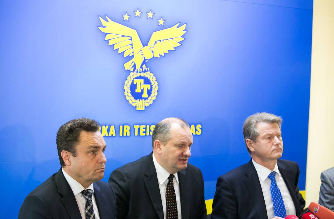 Partijos „Tvarka ir teisingumas“ spaudos konferencija