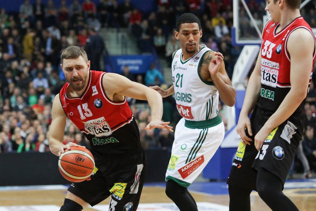 LKL: „Žalgiris“ Vilniuje įveikė „Lietuvos rytą“