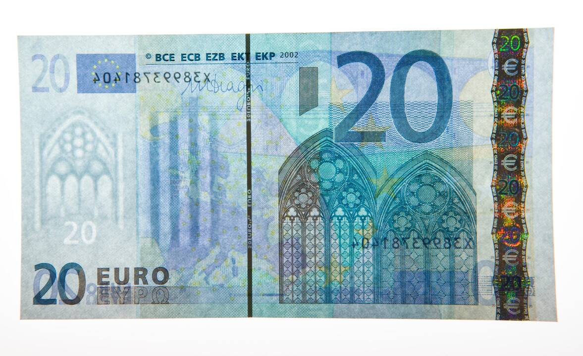 Pristatytas naujasis 20 eurų banknotas