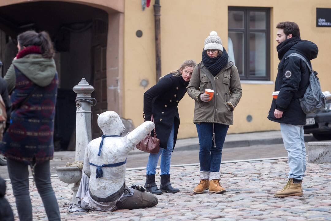 Sostinėje atidengta Užupio Respublikos Konstitucija ukrainiečių kalba