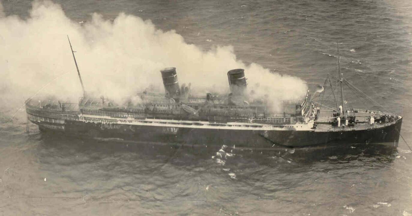 Pasekmės: „Morro Castle“ po gaisro.