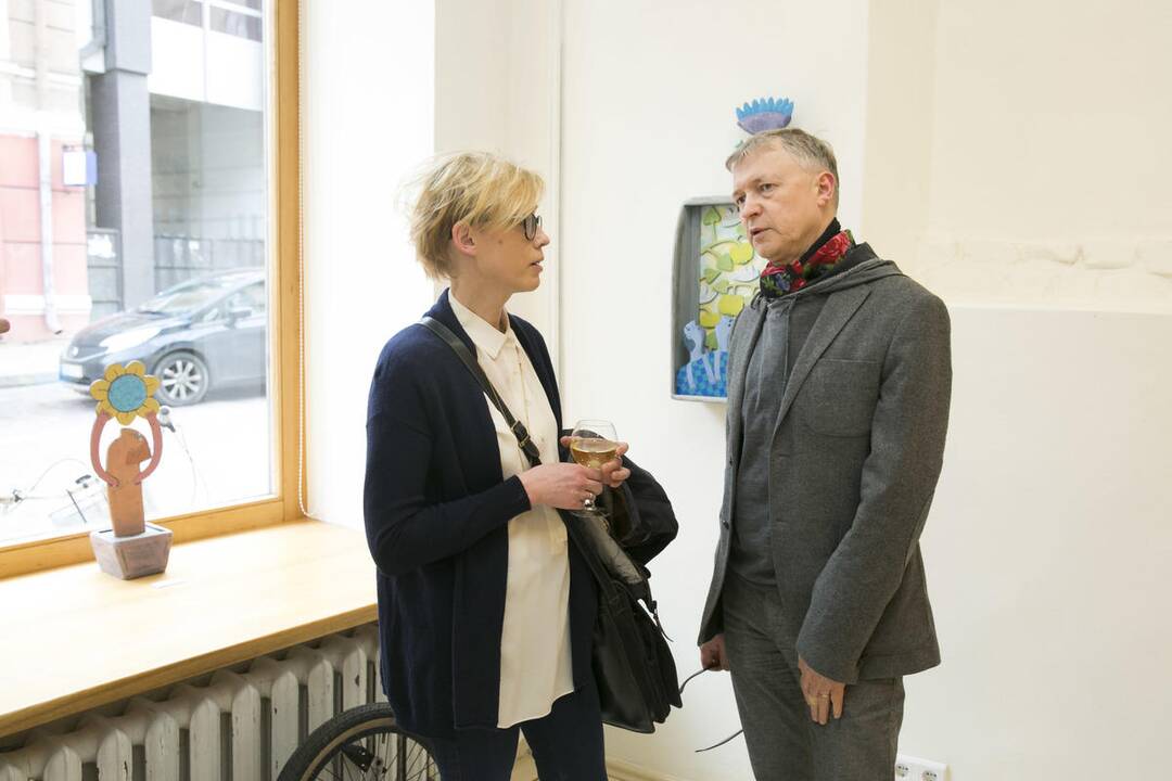 Menininkas M. Jonutis pristatė parodą „Myliu“