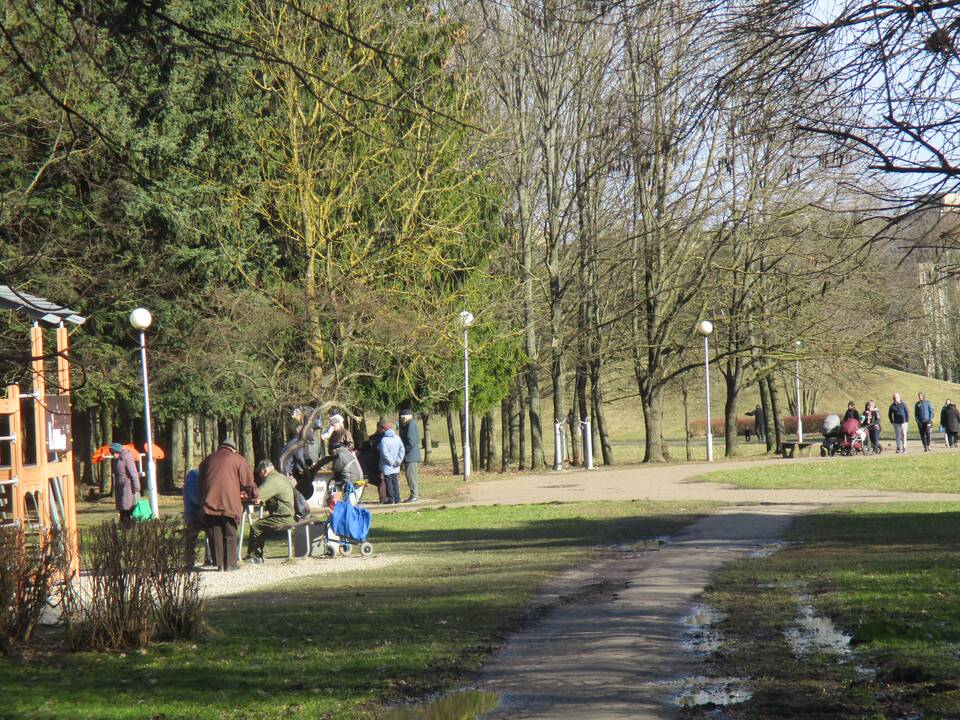 Kauniečiai užplūdo Draugystės parką