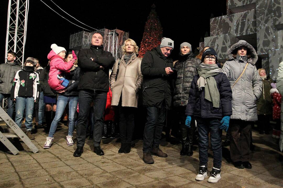 Kalėdų eglės įžiebimas Kaune