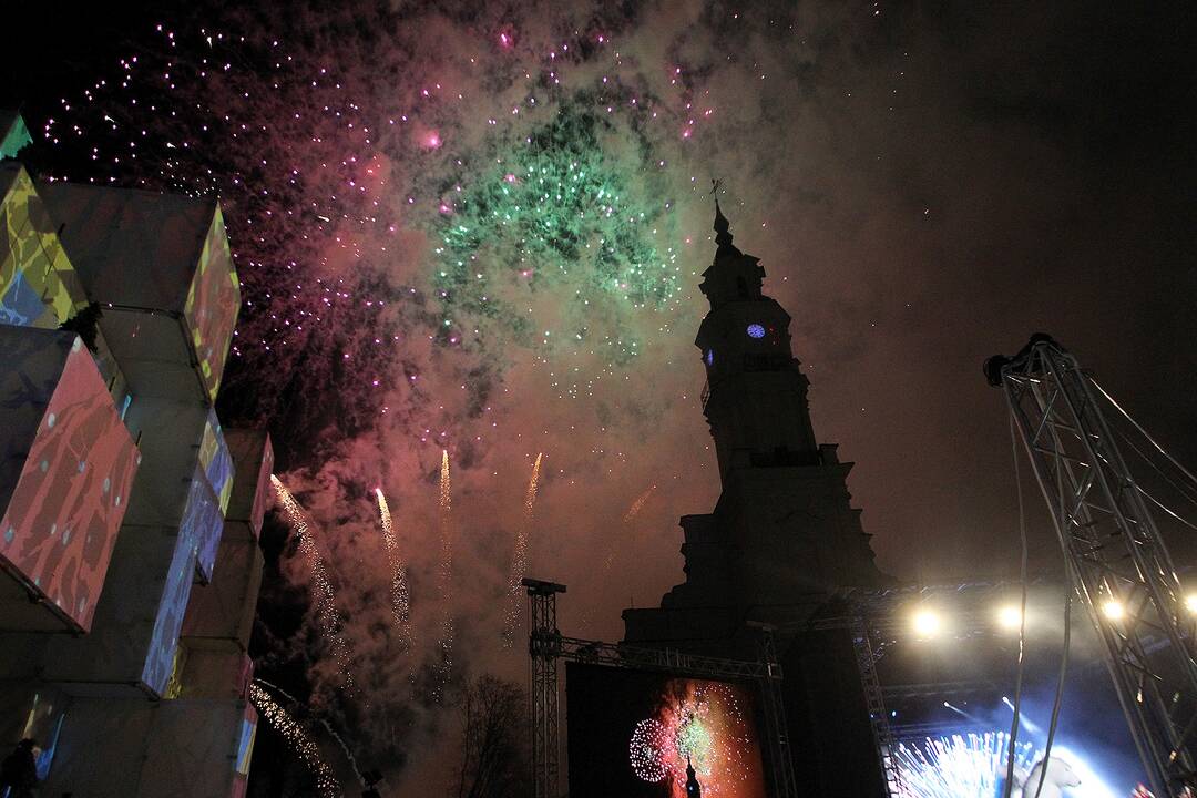 Kalėdų eglės įžiebimas Kaune