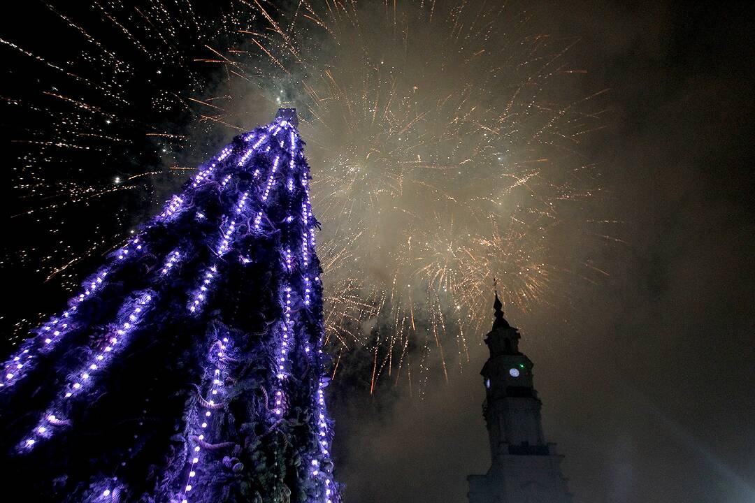 Kalėdų eglės įžiebimas Kaune