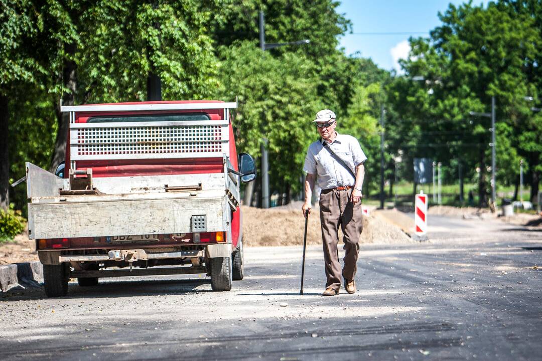 Remontuojamos Kauno gatvės