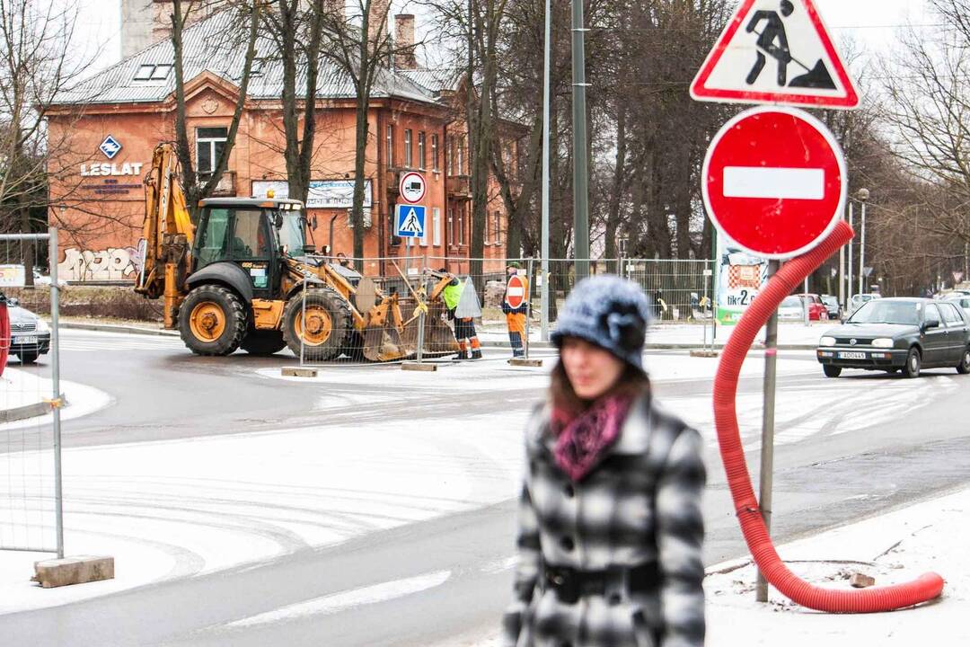 Kelio remontas K. Petrausko gatėje