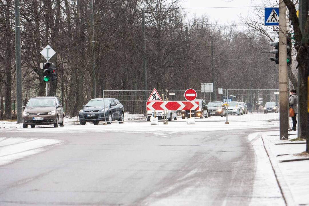 Kelio remontas K. Petrausko gatėje