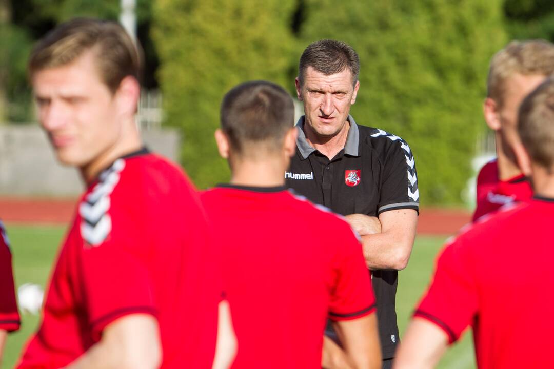Lietuvos vyrų futbolo rinktinės treniruotė