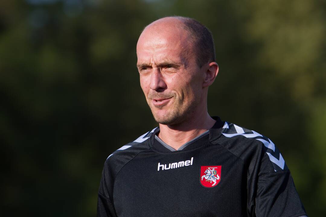 Lietuvos vyrų futbolo rinktinės treniruotė