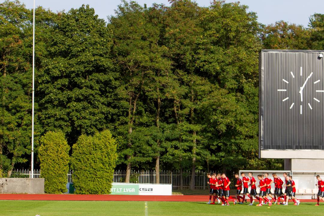 Lietuvos vyrų futbolo rinktinės treniruotė