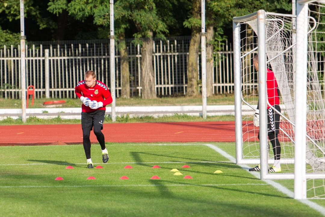 Lietuvos vyrų futbolo rinktinės treniruotė