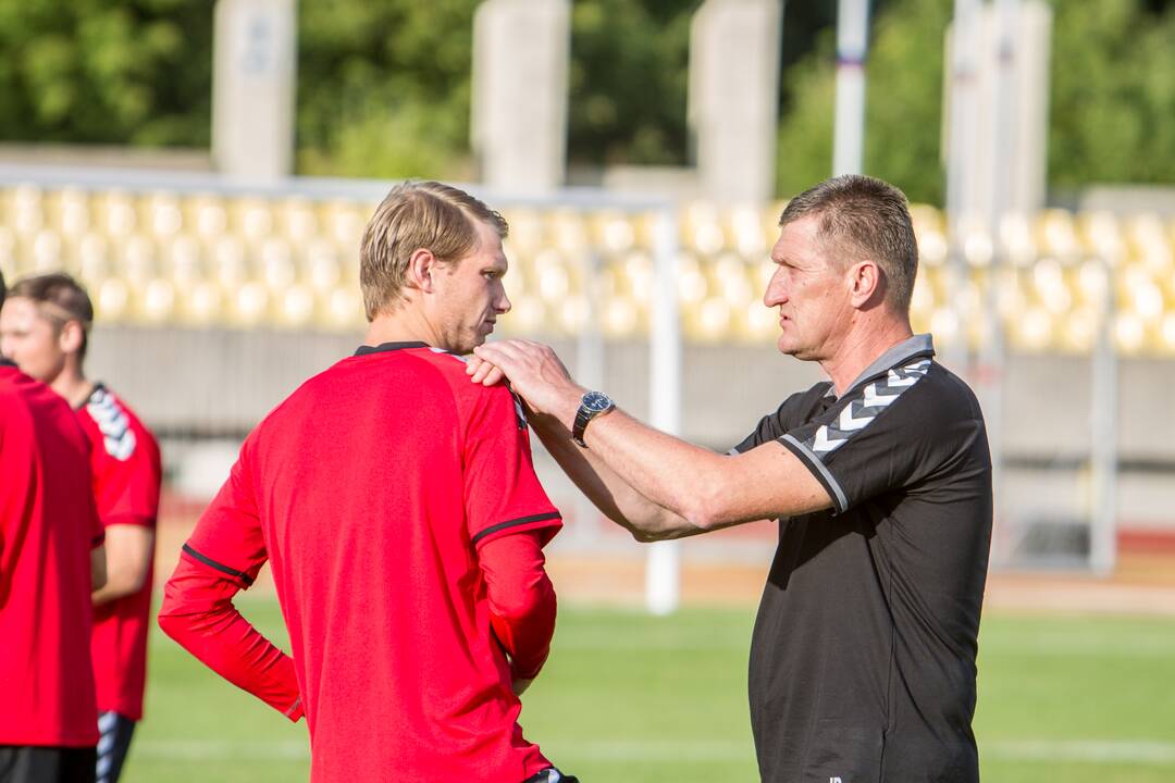 Lietuvos vyrų futbolo rinktinės treniruotė