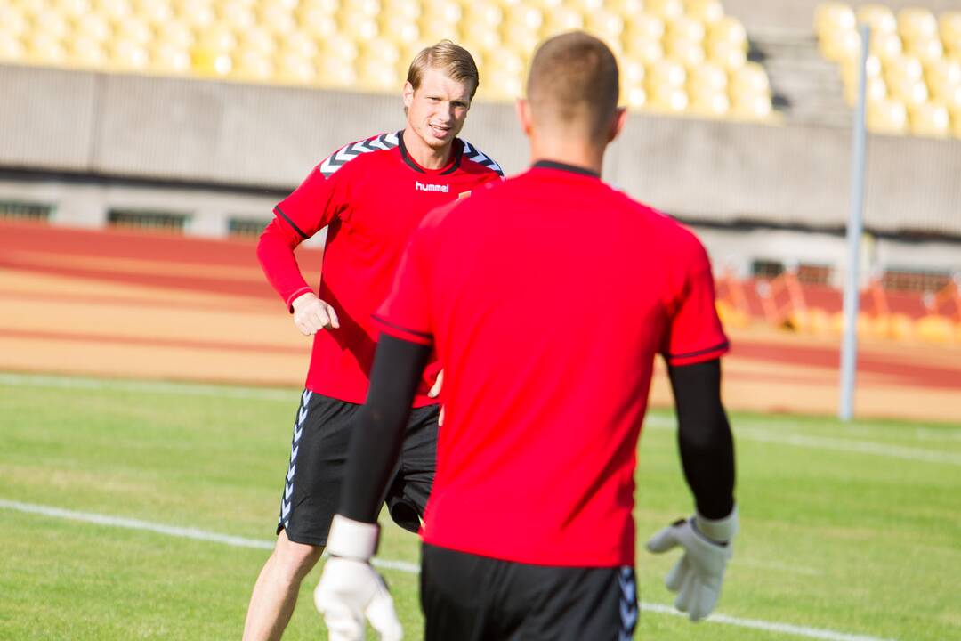 Lietuvos vyrų futbolo rinktinės treniruotė
