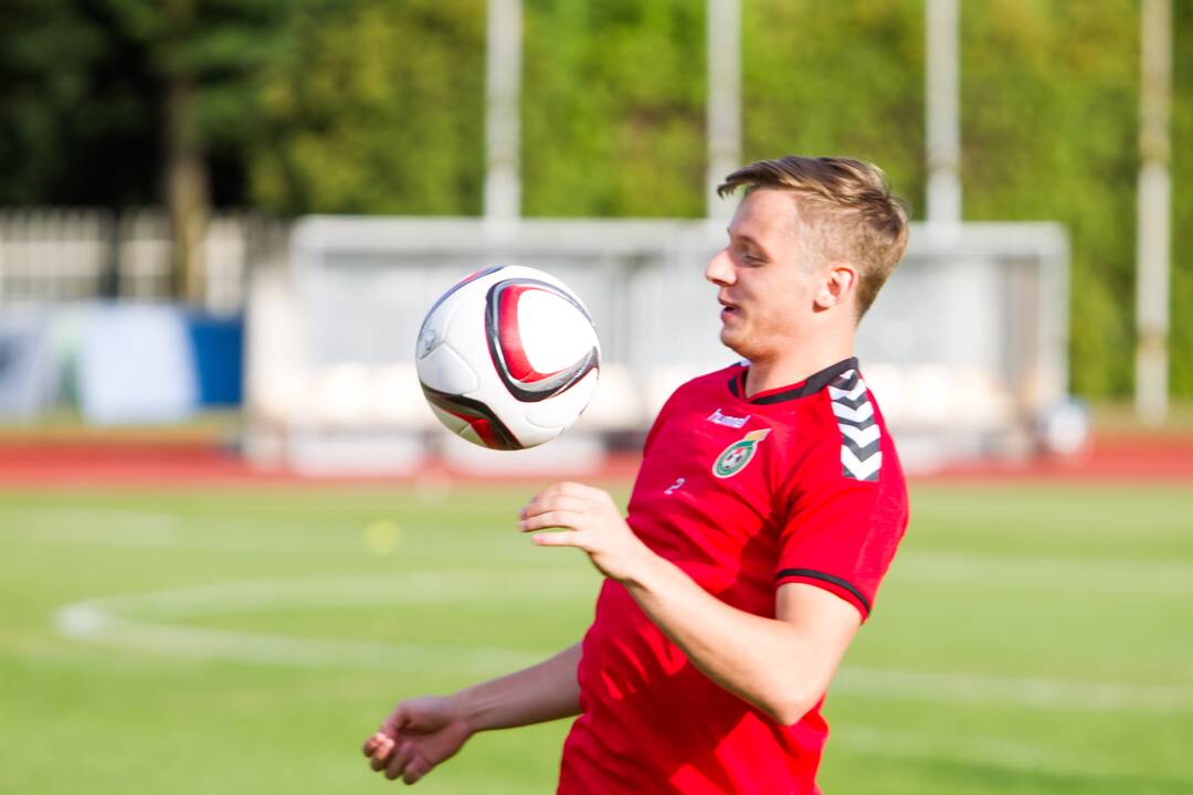 Lietuvos vyrų futbolo rinktinės treniruotė