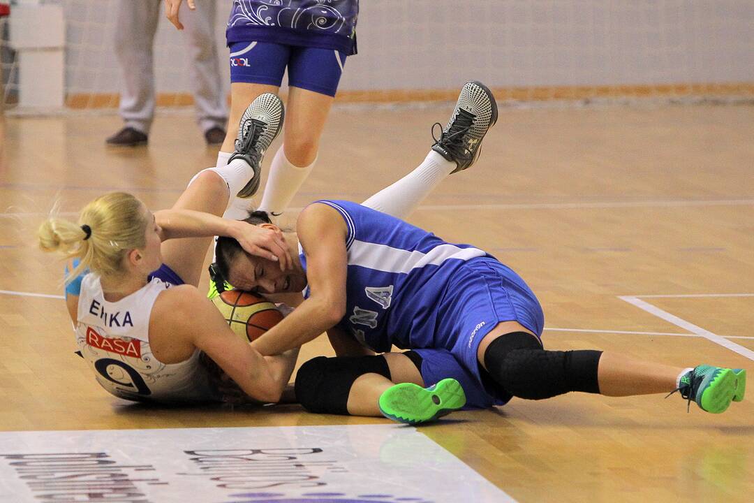Lietuvos moterų krepšinio lygos pusfinalis: „Hoptrans-Sirenos“ – „Utena“ 51:42