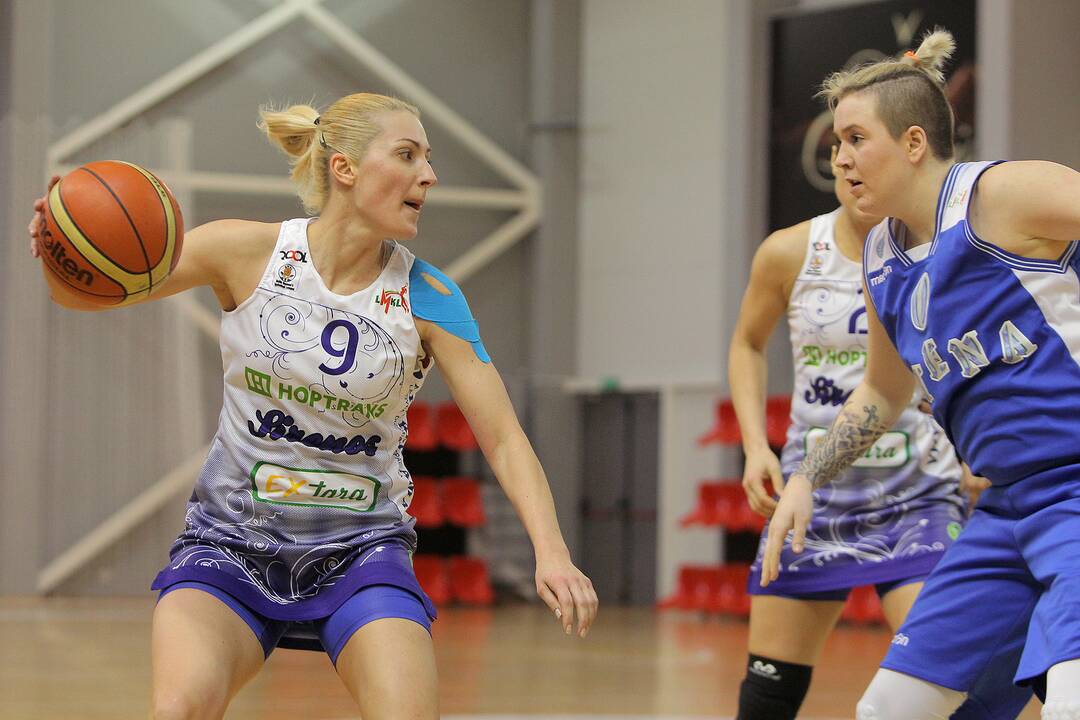 Lietuvos moterų krepšinio lygos pusfinalis: „Hoptrans-Sirenos“ – „Utena“ 51:42