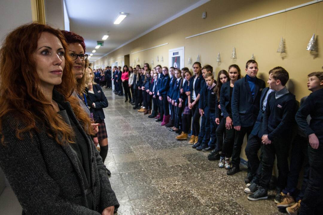 Biotechnologijų laboratorijos atidarymas mokykloje